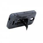 Wholesale Alcatel OneTouch Pop Astro 5042T Armor Hybrid Stand Case (Black)